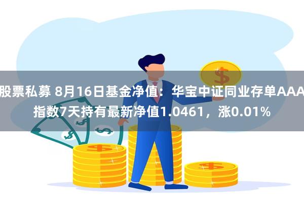 股票私募 8月16日基金净值：华宝中证同业存单AAA指数7天持有最新净值1.0461，涨0.01%