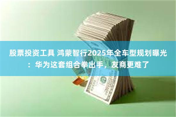 股票投资工具 鸿蒙智行2025年全车型规划曝光：华为这套组合拳出手，友商更难了